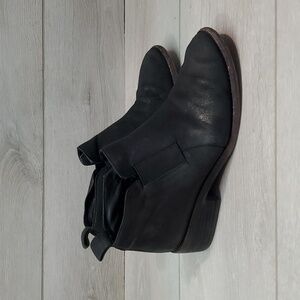 Eileen Fisher Women Ankle Leather Heels Boots shoes sz 6